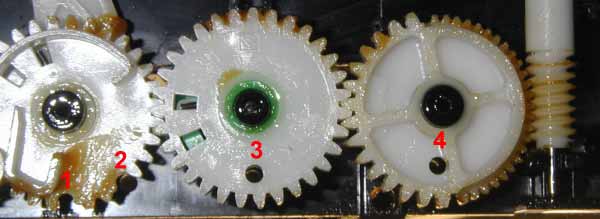 Erste Stellung der Zahbr&auml;der
