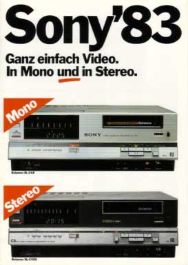 Prospekt 1983 SL-C6E & SL-C6ES